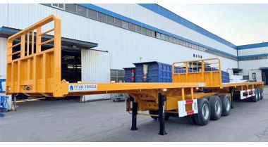 20FT 40FT Flatbed Interlink Trailer will be sent to Ghana Accra