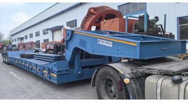 3 Axle and 4 Axle Gooseneck Lowboy Trailers Ready Ship to Ghana