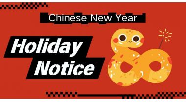 2025 Chinese New Year Holiday Notice