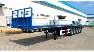 3 Axle Flatbed Trailer Will Ship to Ghana