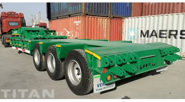 3 Axle Low Bed Truck Will Ship to Ghana