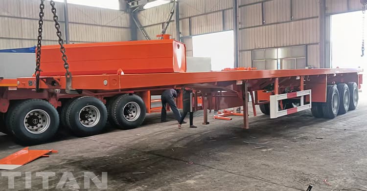 40 Ft Flatbed Trailer Will Send to Ghana