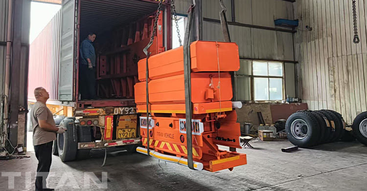 40 Ft Flatbed Trailer Will Send to Ghana