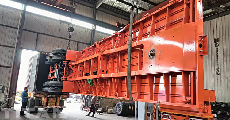 40 Ft Flatbed Trailer Will Send to Ghana