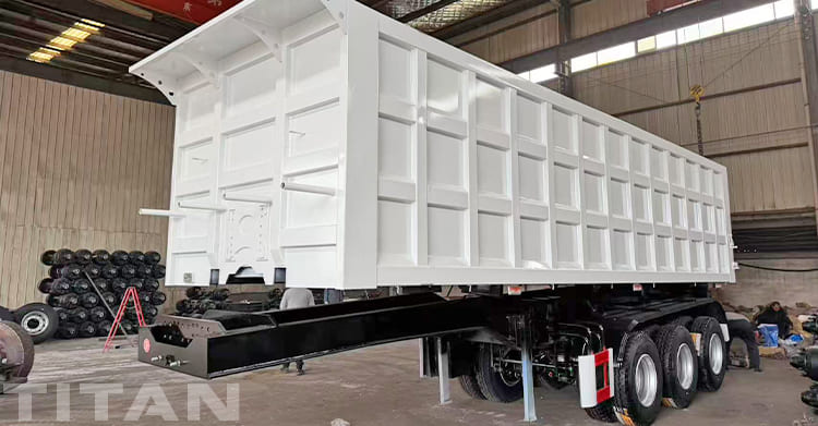 3 Axle End Dump Trailer for Sale in Ghana