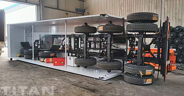 3 Axle End Dump Trailer for Sale in Ghana