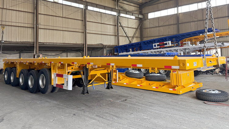 5 Axle 40FT Flatbed Semi Trailer for Sale in Accra Ghana