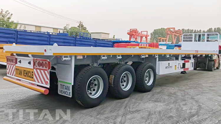 TITAN Tri Axle Flatbed Trailer will be sent to Ghana