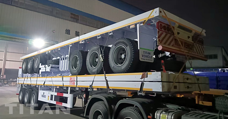 TITAN Tri Axle Flatbed Trailer will be sent to Ghana