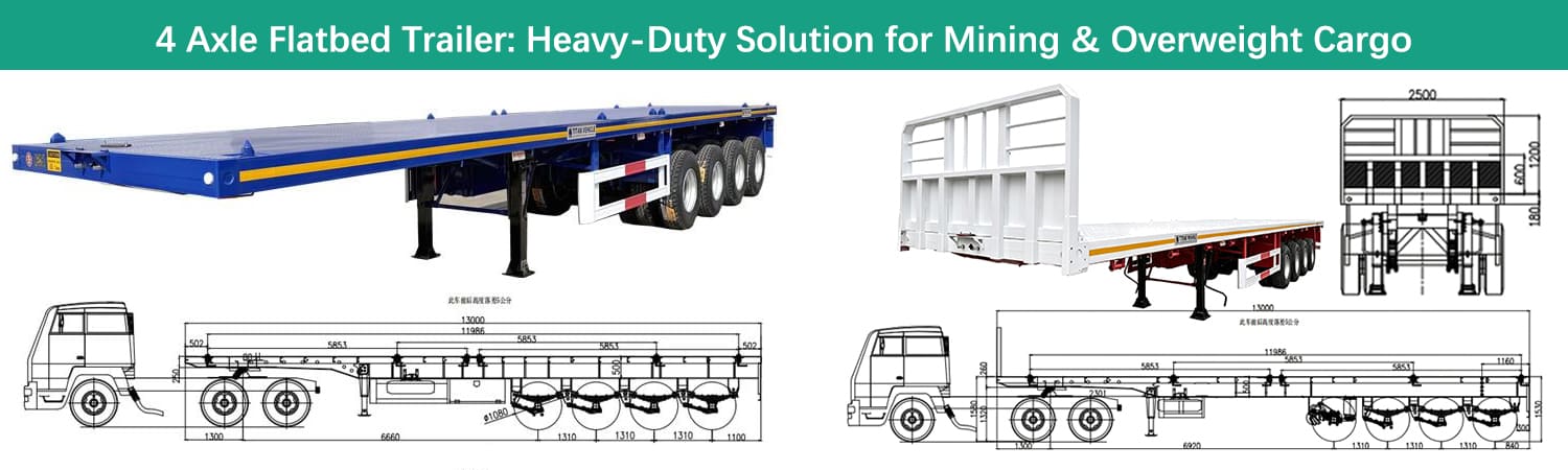 TITAN Flatbed Trailer for Sale in Ghana - Best Price & High Payload