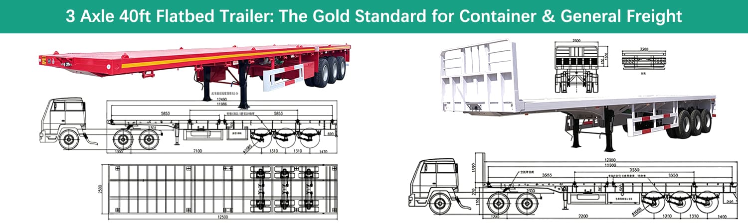 TITAN Flatbed Trailer for Sale in Ghana - Best Price & High Payload