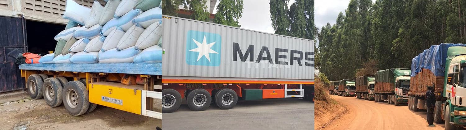 TITAN Flatbed Trailer for Sale in Ghana - Best Price & High Payload