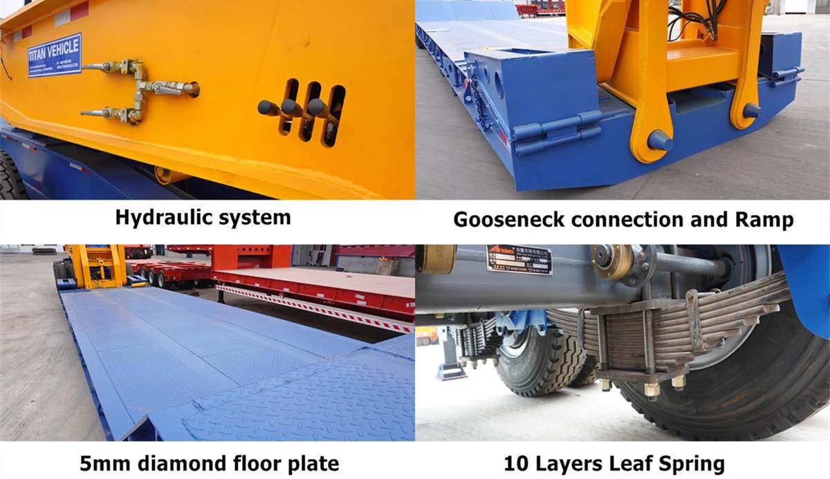 Removable Gooseneck Lowboy Trailer for Sale in Ghana