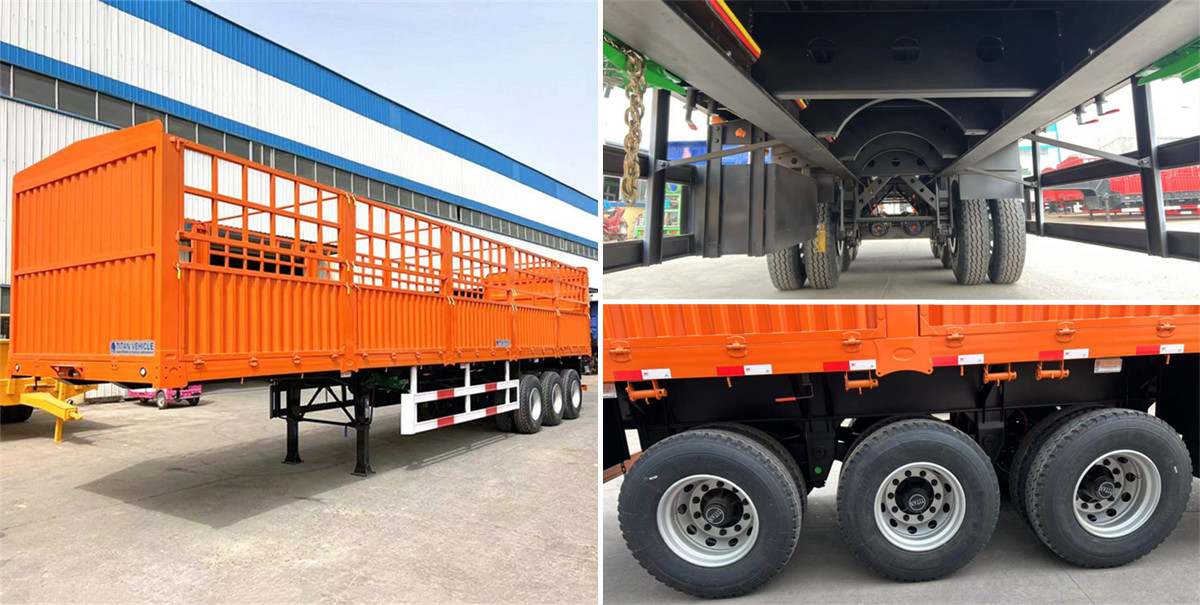 Fence Cargo Semi Trailer for Sale in Ghana