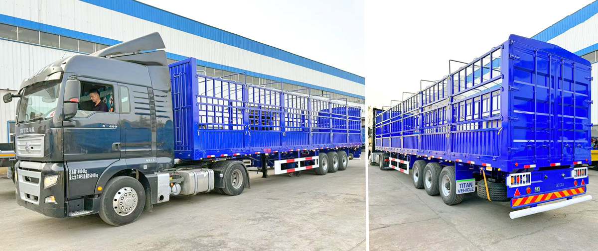 Fence Cargo Semi Trailer for Sale in Ghana