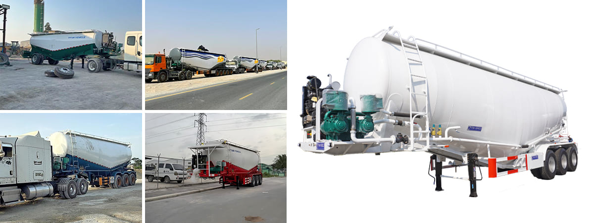 Bulk Cement Tanker Trailer for Sale in Ghana