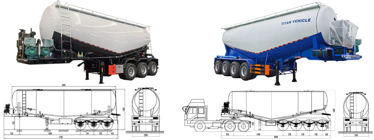 Bulk Cement Tanker Trailer for Sale in Ghana