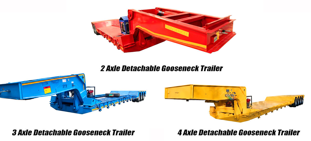 Detachable Gooseneck Lowboy Trailer for Sale in Ghana