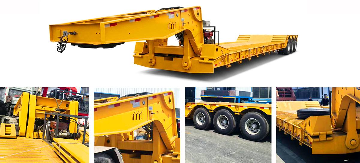 Detachable Gooseneck Lowboy Trailer for Sale in Ghana
