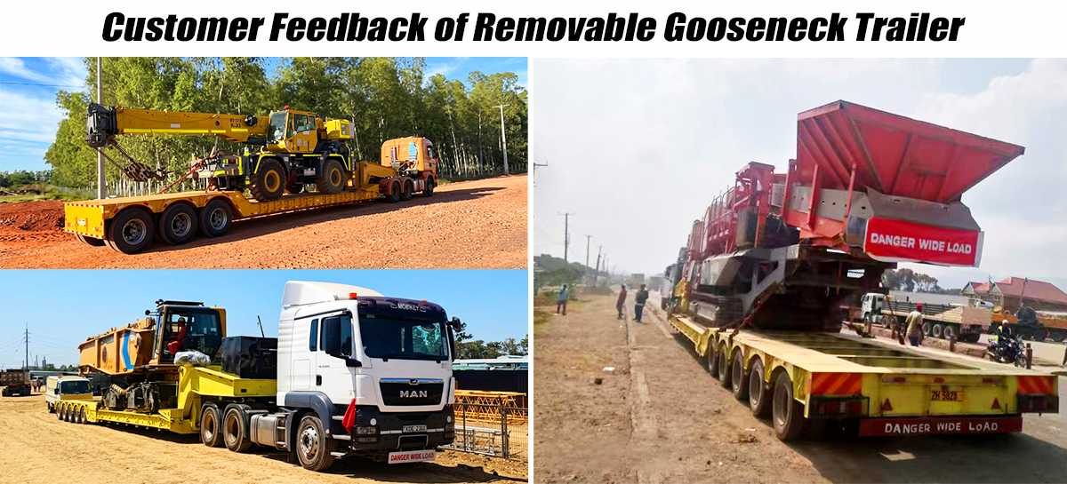 Detachable Gooseneck Lowboy Trailer for Sale in Ghana