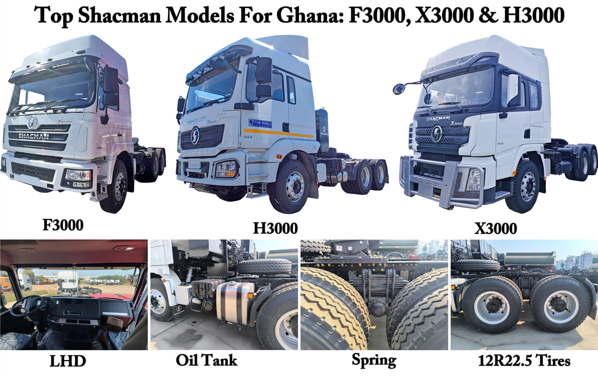 Top Shacman Models For Ghana: F3000, X3000 & H3000 Compared