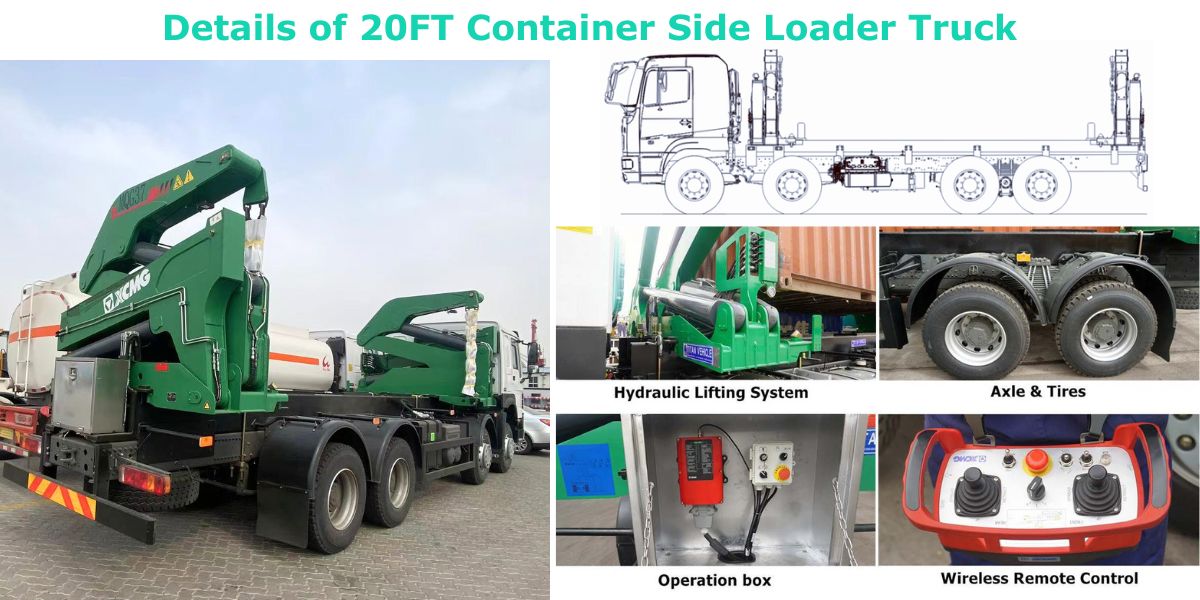 2040 FT Container Side Loader Truck Trailer for Sale in Ghana