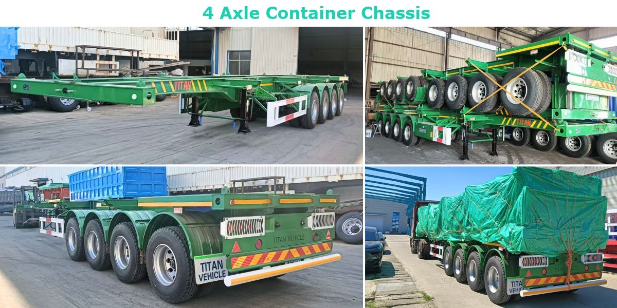 40FT Container Chassis Trailer for Sale in Ghana