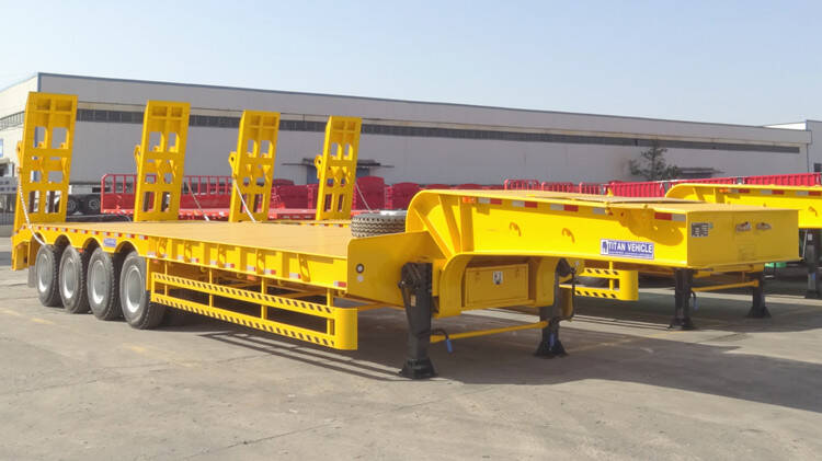 4 Axle 100 Ton Semi Lowbed Trailer for Sale in Ghana Tema