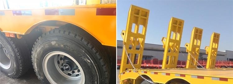 4 Axle 100 Ton Semi Lowbed Trailer for Sale in Ghana Tema