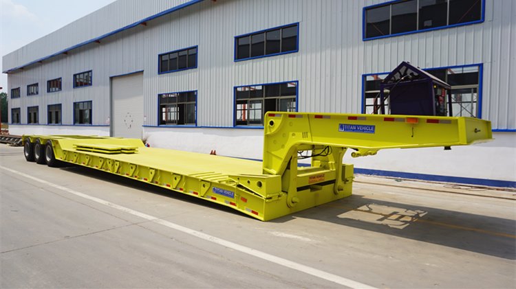 120T Heavy Duty Detachable Gooseneck Lowboy Trailer for Sale in Ghana