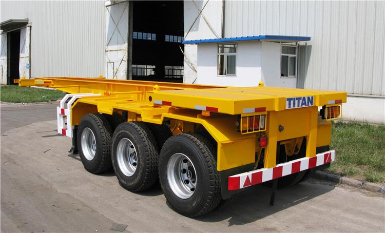 Tri Axle 20FT Container Chassis Trailer for Sale in Ghana