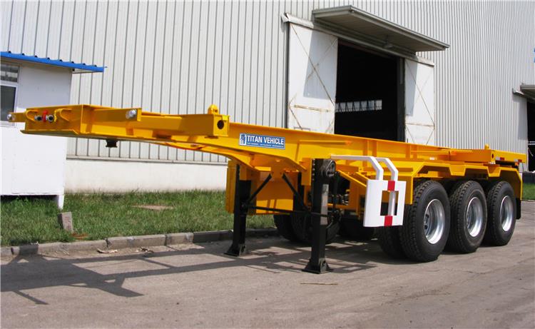 Tri Axle 20FT Container Chassis Trailer for Sale in Ghana