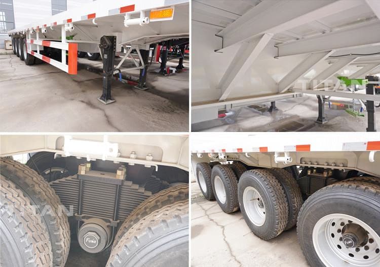 12Meter 45 Ft Flat Bed Trailer for Sale in Ghana Accra