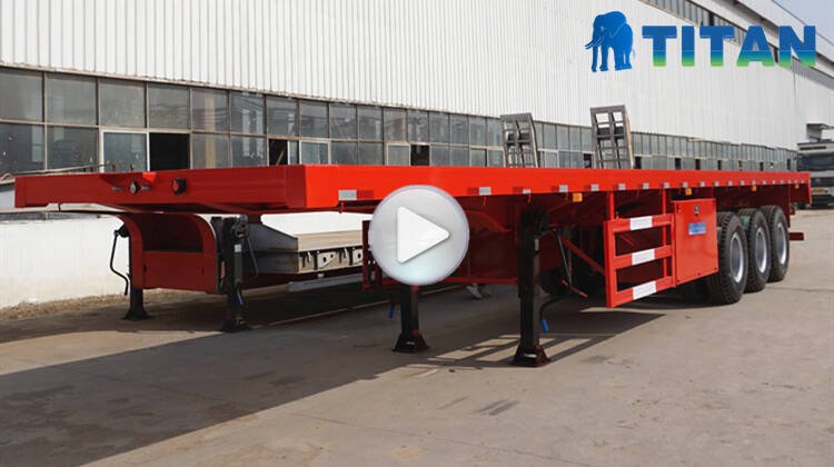 Used 4 Axle 53Ft Flatbed Trailer for Sale