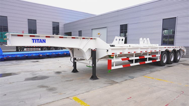 Tri Axle Container Low Bed Loader Trailer for Sale in Ghana Kumasi