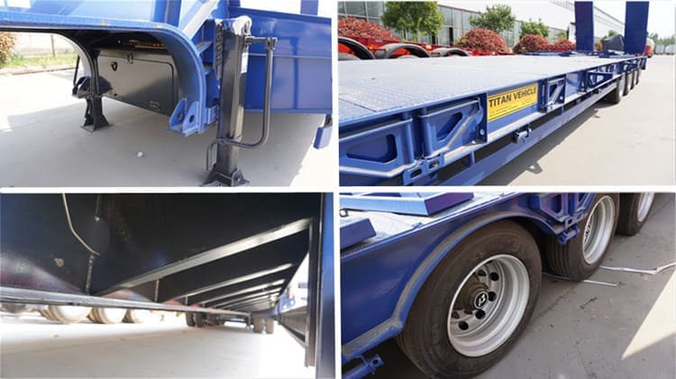 100T Low Flatbed Trailer for Sale in Ghana Accra