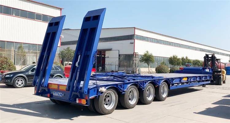 100T Low Flatbed Trailer for Sale in Ghana Accra
