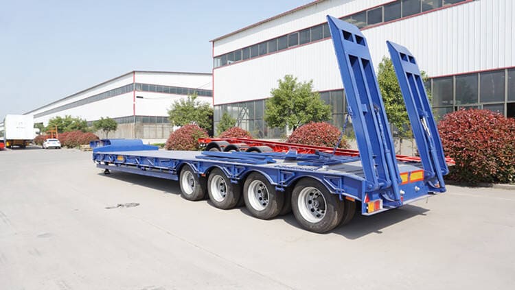 100T Low Flatbed Trailer for Sale in Ghana Accra