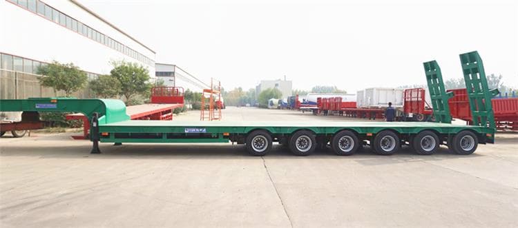 120 Ton Heavy Load Drop Deck Semi Trailer for Sale in Ghana Tamale