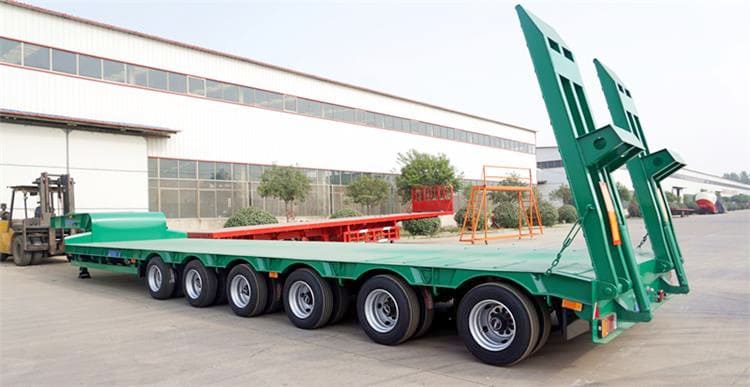 120 Ton Heavy Load Drop Deck Semi Trailer for Sale in Ghana Tamale