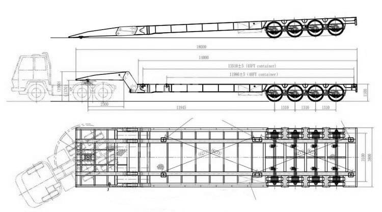 Prices of 4 Axle Folding Gooseneck Lowboy Trailers for Sale in Ghana