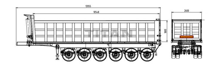 Prices of 6 Axle Rock Dump Truck Trailer for Sale in Ghana Accra