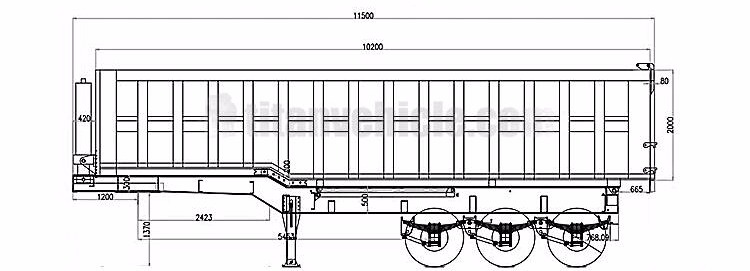 3 Axle Semi Tipper Trailer for Sale in Ghana Accra