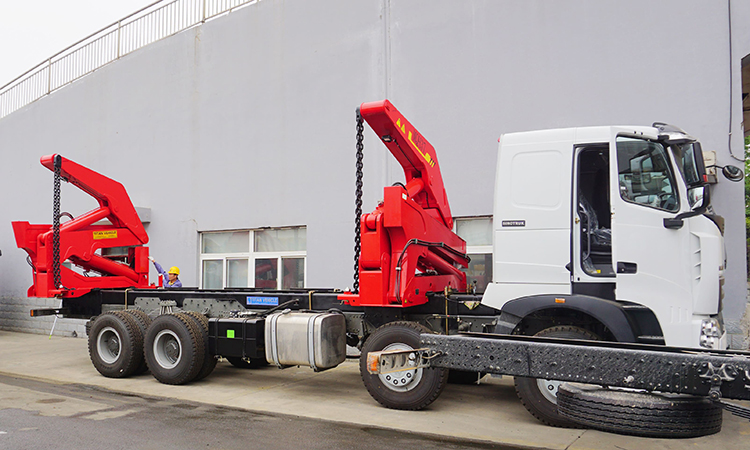 20ft container side loader truck trailer 