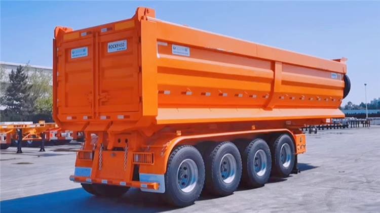 4 Axle 100T Tipper Tipping Trailer for Sale in Ghana Accra