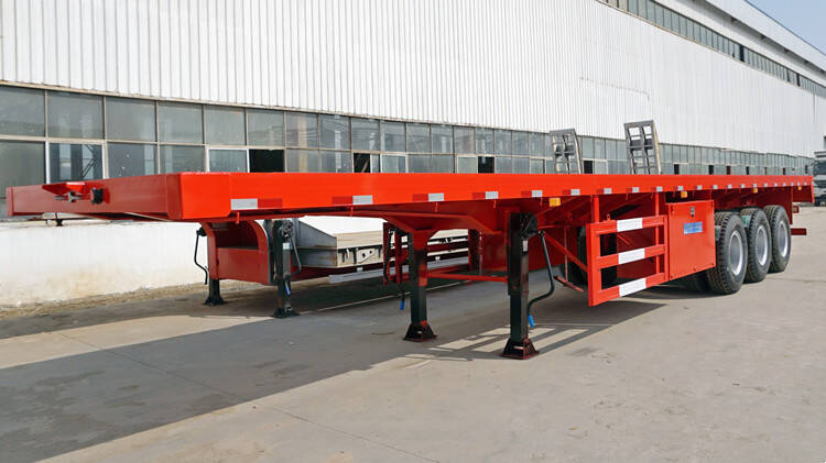 3 Axle 40 Ft Flatbed Semi Trailer for Sale Near Me in Ghana Accra