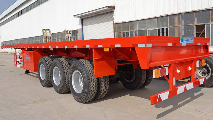 3 Axle 40 Ft Flatbed Semi Trailer for Sale Near Me in Ghana Accra