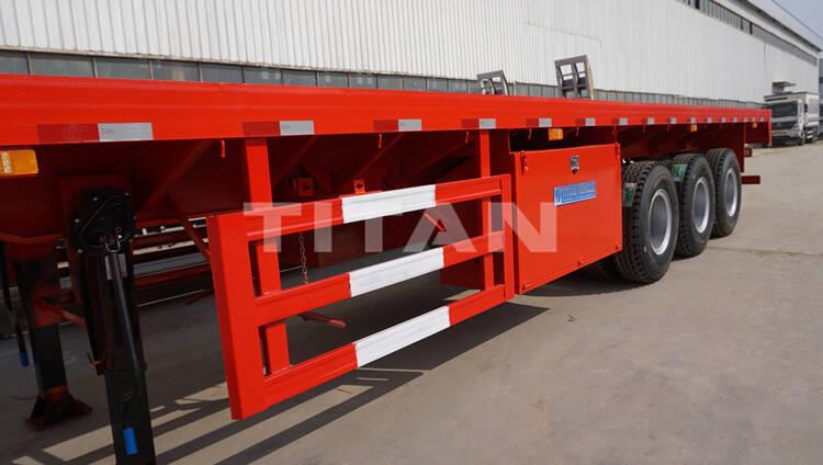 3 Axle 40 Ft Flatbed Semi Trailer for Sale Near Me in Ghana Accra