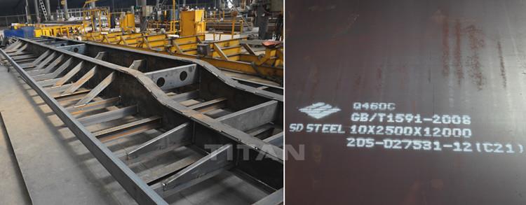 China 12m Tri Axle Flatbed Trailer for Sale Price in Ghana Tema