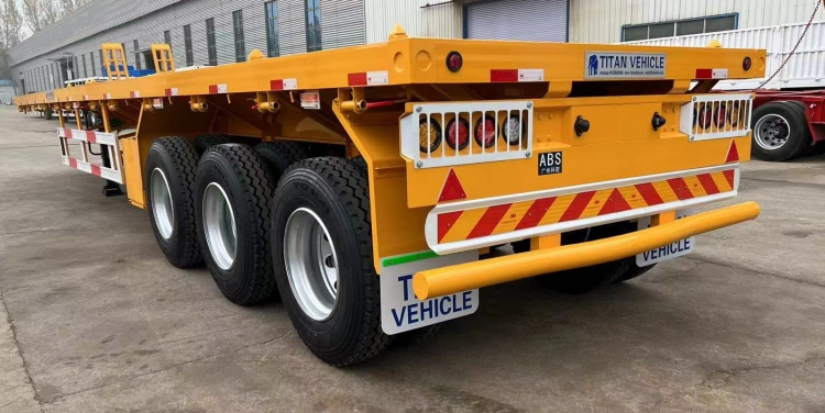 3 Axle Flat Bed Container 40 Ft Trailers for Sale Near Me in Ghana